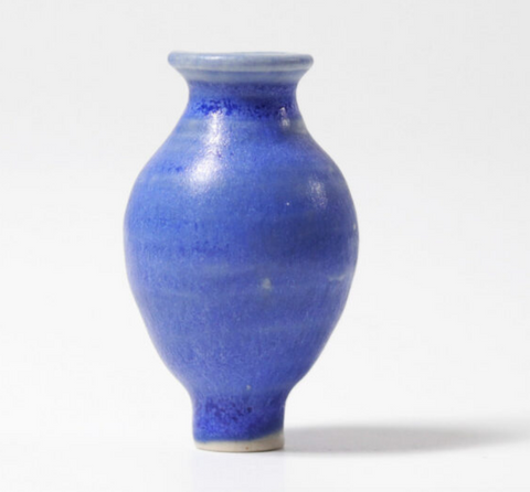 Grimm's Wooden Vase Decoration Blue