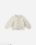 Quincy Mae Bubble Knit Cardigan - Natural Confetti