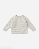 Quincy Mae Knit Sweater Heathered - Blue