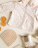 Quincy Mae Rain Coat Geo - Natural