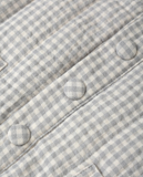 Quincy Mae Hooded Woven Jacket - Blue Gingham