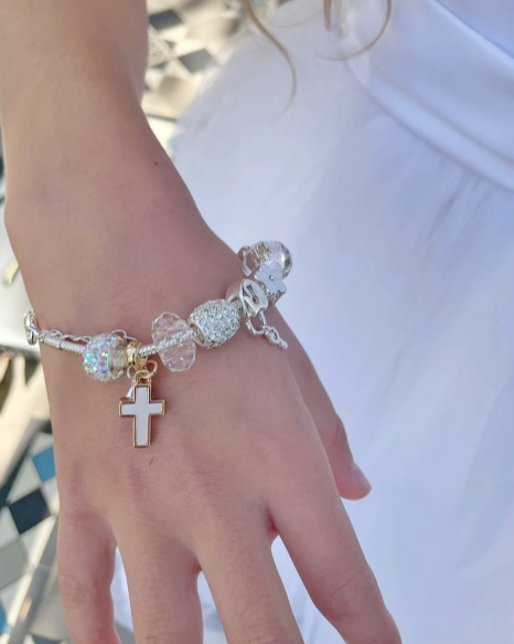 Lauren Hinkley - Cross Charm Bracelet