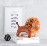Zunny Bookend Lion Tan