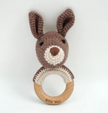 Petite Vous Kobe Kangaroo Ring Rattle