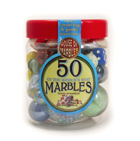 House of Marbles Tub of 50 Marbles