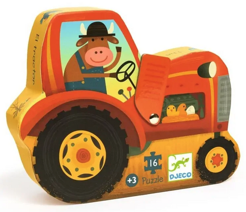 Djeco The Tractor Puzzle - 16pc