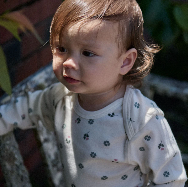 Nature Baby Long Sleeve Bodysuit Lucky Print