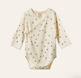 Nature Baby L/S Kimono Bodysuit Lucky Print