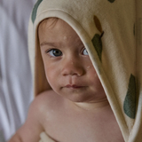 Nature Baby Hooded Bath Towel Pear Print O/S