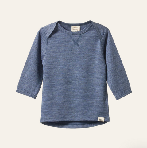 Nature Baby Essential Tee Vintage Indigo Marl
