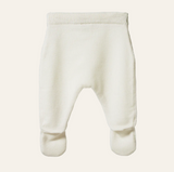 Nature Baby Merino Knit Footed Romper Natural