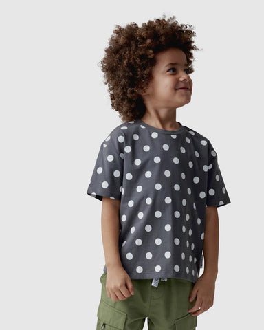 Sherif Spotted Dot Tee Charcoal