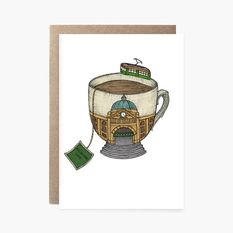 The Nonsense Maker Teacup Melbourne Card