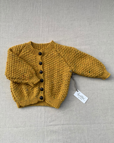 Knitted by Nana Harmony Cardigan - Tumeric