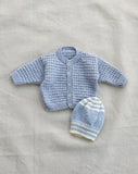 Knitted by Nana Cardigan Blue