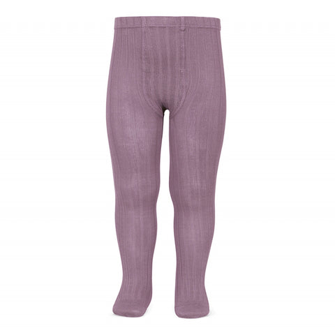 Condor Ribbed Tights (#675 Amatista - Amethyst)