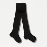 Lamington Merino Tights Cable - Black