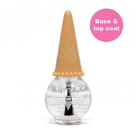 I Scream Nails Nail Polish: Crystal Clear Base/Top Coat