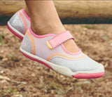 Plae Shoes Emme Velcro Mary Jane Silver/pink