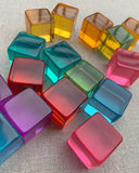 Papoose Bright Lucite Cubes 16pc