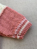 Knitted by Nana Tricolour Jumper Pink