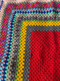 Knitted by Nana Crochet Blanket Multi Coloured