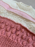 Knitted by Nana Tricolour Jumper Pink