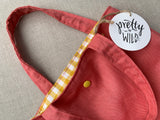 Pretty Wild Kids Tote Coral Linen Medium