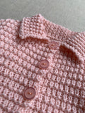 Knitted by Nana Cardigan Pale Pink