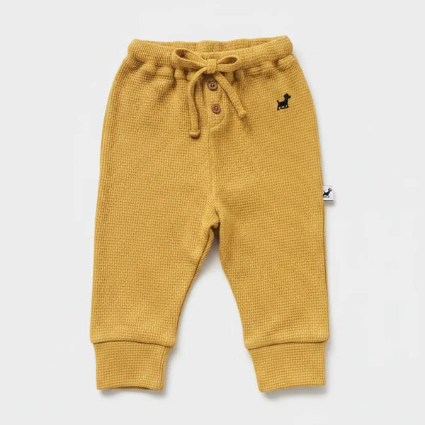 Murphy & Co. Adjustable Fit Waffle Pants - Honey