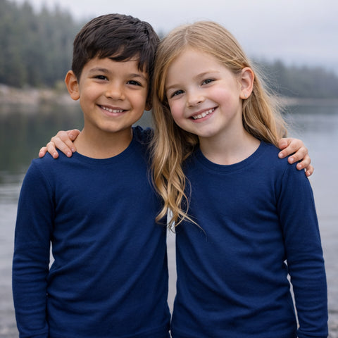 Thermo Fleece Pure Wool - Long Sleeve Navy