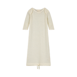 Nature Baby Merino Essentials Pointelle Gown - Natural