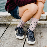 Lamington Child Merino Crew Socks - Thistle
