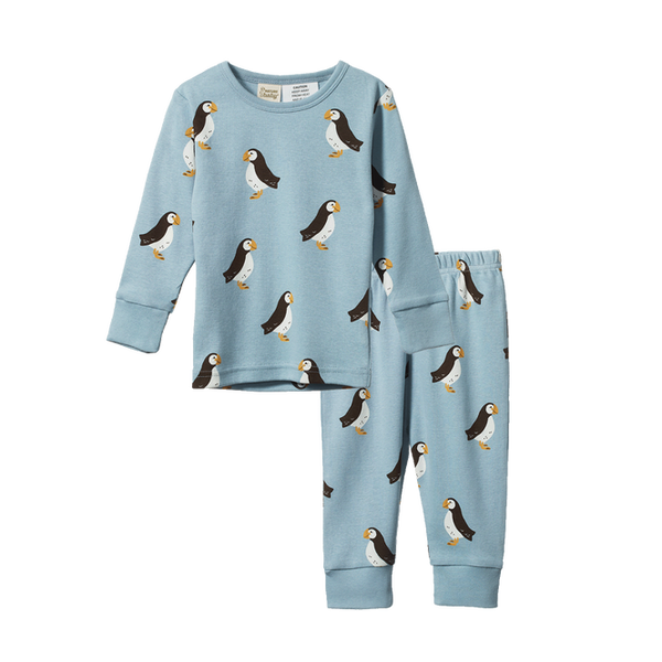 Nature Baby Long Sleeve Pyjama Set Puffin Print