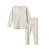 Nature Baby 2pc L/S Pointelle Pyjama Set Daisy Print