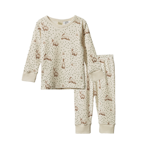 Nature Baby Long Sleeve Pyjama Set Rabbity Print
