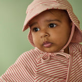 Nature Baby S/S Kimono Suit Red Pinstripe