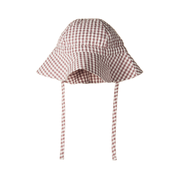 Nature Baby Gingham Sun Hat Twilight Check