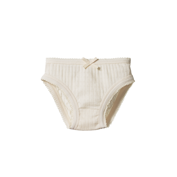 Nature Baby Pointelle Knickers Natural