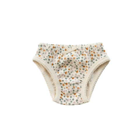 Nature Baby Pointelle Knickers Aster Pollyanna Print