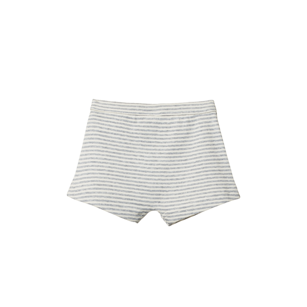 Nature Baby Boxer Short Grey Marle Stripe