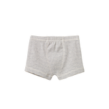 Nature Baby Boxer Short Grey Marle Stripe