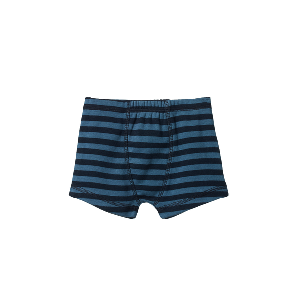 Nature Baby Boxer Short Navy / Teal Sea Stripe