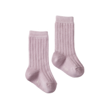 Nature Baby Organic Cotton Rib Socks Lilac