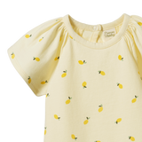 Nature Baby Faye Bodysuit Little Lemon Cream Print