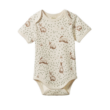 Nature Baby S/S Bodysuit Rabbitty Print