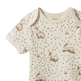 Nature Baby S/S Bodysuit Rabbitty Print