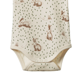 Nature Baby S/S Bodysuit Rabbitty Print