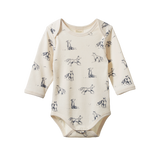 Nature Baby L/S Cotton Bodysuit Foxy Print