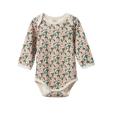 Nature Baby L/S Cotton Bodysuit Garland Print